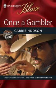 Front cover of Once a Gambler by Carrie Hudson