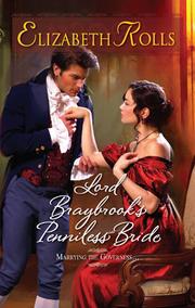 Front cover of Lord Braybrook's Penniless Bride by Elizabeth Rolls