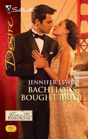 Front cover of Bachelor's Bought Bride by Jennifer Lewis