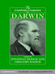 Cover of The Cambridge Companion to Darwin by Jonathan Hodge