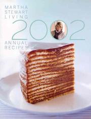 Front cover of Martha Stewart Living Annual Recipes 2002 (Martha Stewart Living Annual Recipes, 2002) by Martha Stewart