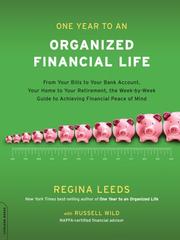 Cover of One Year to an Organized Financial Life by Regina Leeds