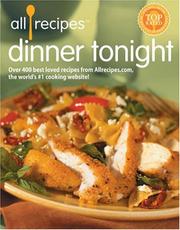 Cover of Dinner tonight by Unknown
