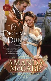 Cover of To Deceive a Duke by Amanda McCabe