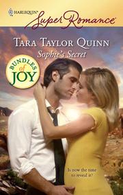 Front cover of Sophie's Secret by Tara Taylor Quinn
