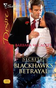 Front cover of Blackhawk's Betrayal by Barbara McCauley