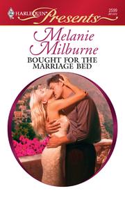 Front cover of Bought for the Marriage Bed by Melanie Milburne