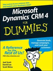 Cover of Microsoft Dynamics CRM 4 For Dummies by Joel Scott