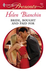 Front cover of Bride, Bought and Paid For by Helen Bianchin