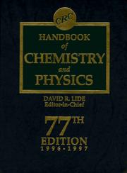 Cover of Handbook of Chemistry and Physics by David R. Lide