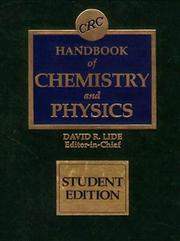 Cover of Handbook of Chemistry and Physics by David R. Lide