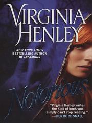 Cover of Notorious by Virginia Henley
