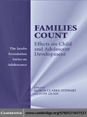 Front cover of Families Count by Alison Clarke-Stewart