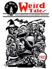 Front cover of The Best of Weird Tales: 1923 by Marvin Kaye