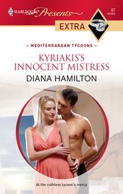 Front cover of Kyriakis's Innocent Mistress by Diana Hamilton