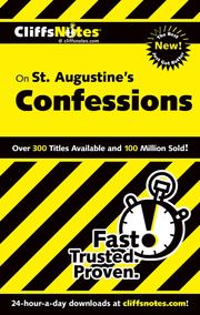 Cover of CliffsNotes® St. Augustine's Confessions by Stacy Magedanz
