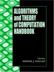 Front cover of Algorithms and theory of computation handbook by Mikhail J. Atallah