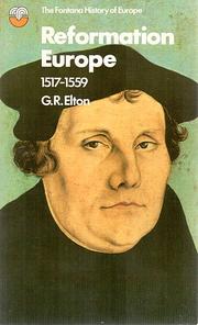 Cover of Reformation Europe, 1517-1559 by G. R. Elton