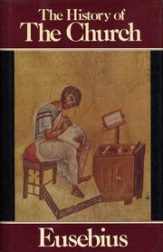 Cover of Ecclesiastical history by Eusebius of Caesarea, Bishop of Caesarea