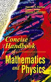 Front cover of Concise handbook of mathematics and physics by A. G. Alenit͡syn