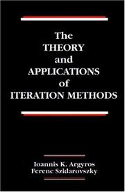 Cover of The theory and applications of iteration methods by Ioannis K. Argyros