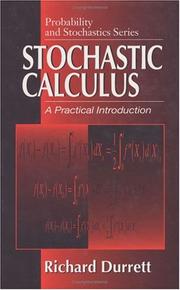 Cover of Stochastic calculus by Richard Durrett