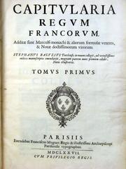 Front cover of Capitularia regum Francorum by France