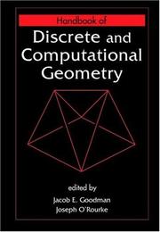 Front cover of Handbook of discrete and computational geometry by Joseph O'Rourke