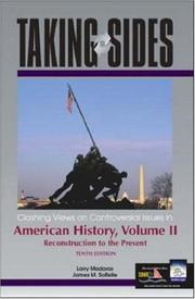 Cover of Taking sides by Larry Madaras