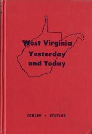 Front cover of West Virginia yesterday and today by Philip Mallory Conley