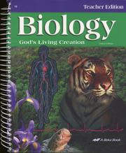 Front cover of Biology, God's living creation by Keith Graham