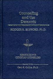 Front cover of Counseling and the demonic by Rodger K. Bufford
