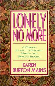 Cover of Lonely no more by Karen Burton Mains