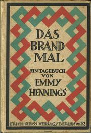 Cover of Das Brandmal by Emmy Hennings