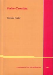 Cover of Serbo-Croatian by Snježana Kordić