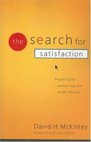 Cover of The search for satisfaction by David McKinley
