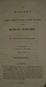 Cover of The History of the Decline and Fall of the Roman Empire by Edward Gibbon