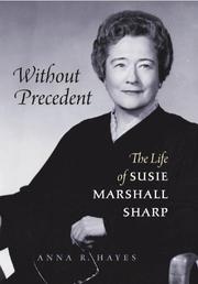 Cover of Without precedent by Anna R. Hayes