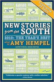 Cover of New Stories from the South 2010 by Amy Hempel