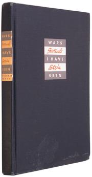 Cover of Wars I have seen by Gertrude Stein