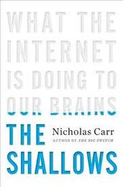 Cover of The Shallows by Nicholas G. Carr