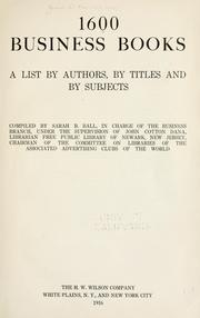 Cover of 1600 business books by Newark Public Library.