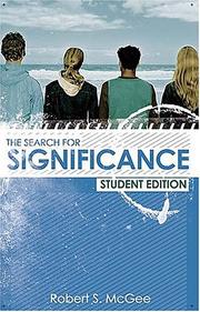 Front cover of The Search for Significance Student Edition by Robert S. McGee