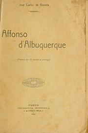 Cover of Affonso d'Albuquerque by José Carlos de Gouvêa
