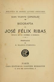 Front cover of Biografía de José Félix Ribas by Juan Vicente González