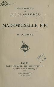 Front cover of Mademoiselle Fifi by Guy de Maupassant