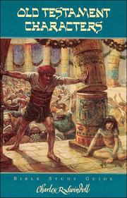 Cover of Old Testament characters by Charles R. Swindoll