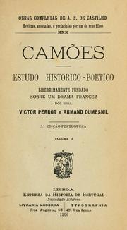 Cover of Camões by Antonio Feliciano de Castilho