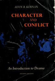 Front cover of Character and conflict by Alvin B. Kernan