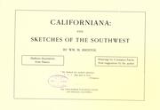 Front cover of Californiana by William M. Bristol